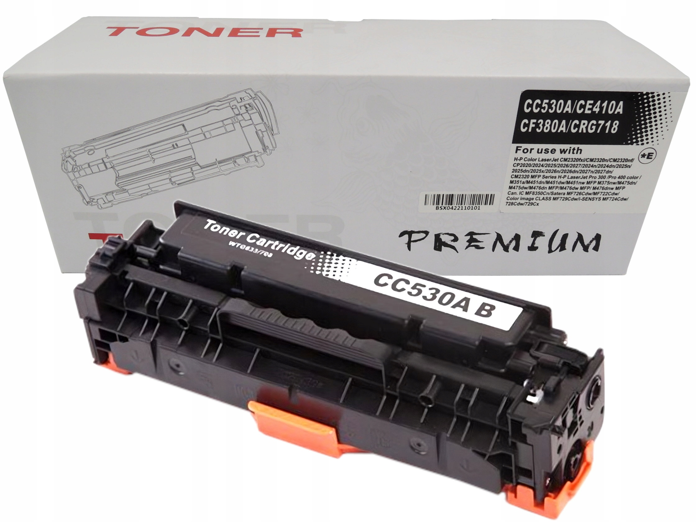 УНИВЕРСАЛНА КАСЕТА ЗА HP Color LaserJet/CANON - CC530A/CE410A/CF380A/CRG-718BK (CRG718BK) - Black - PN HT-CC530 - NEOMAX